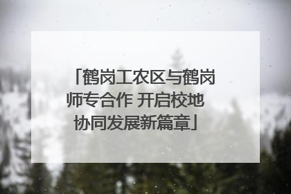 鹤岗工农区与鹤岗师专合作 开启校地协同发展新篇章