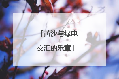 黄沙与绿电交汇的乐章