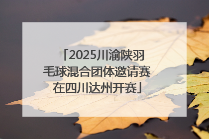 2025川渝陕羽毛球混合团体邀请赛在四川达州开赛
