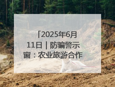 2025年6月11日｜防骗警示窗：农业旅游合作社以高息设局，集资380万