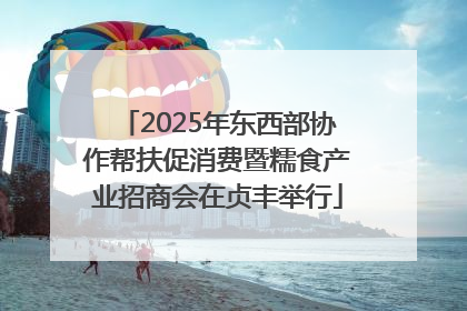 2025年东西部协作帮扶促消费暨糯食产业招商会在贞丰举行