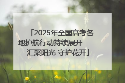 2025年全国高考各地护航行动持续展开——汇聚阳光 守护花开