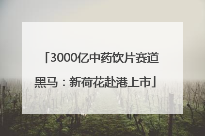 3000亿中药饮片赛道黑马：新荷花赴港上市