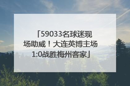 59033名球迷现场助威！大连英博主场1:0战胜梅州客家