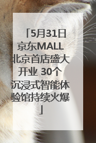 5月31日京东MALL北京首店盛大开业 30个沉浸式智能体验馆持续火爆